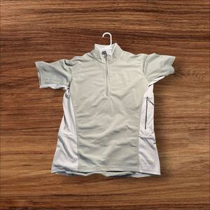 Mountain Hardwear Mens Gray Short Sleeve 1/4 Zip Cycling Athletic Jersey XL